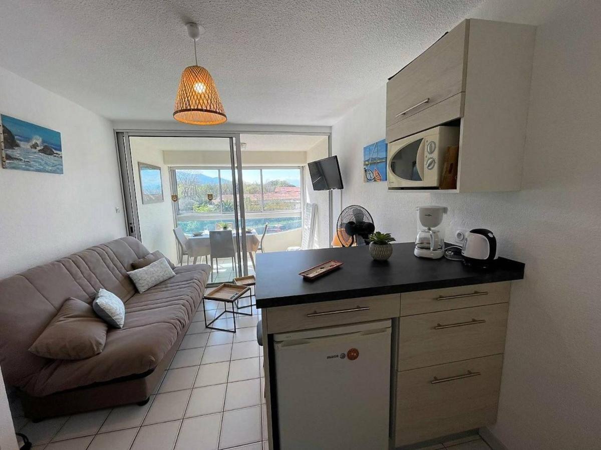 Studio Cabine Cosy Avec Piscine Et Parking, A 100M De La Plage - Argeles-Sur-Mer - Fr-1-225-91 Daire Dış mekan fotoğraf