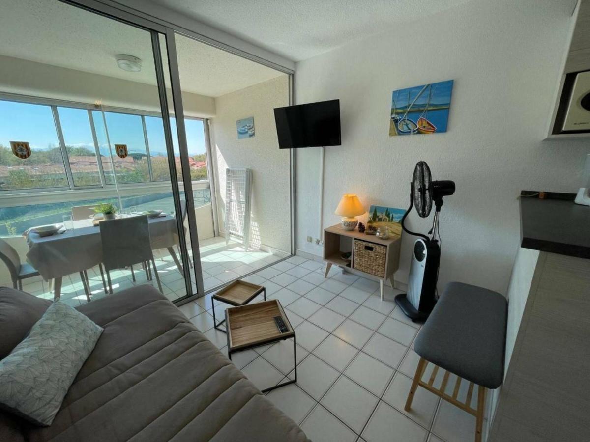 Studio Cabine Cosy Avec Piscine Et Parking, A 100M De La Plage - Argeles-Sur-Mer - Fr-1-225-91 Daire Dış mekan fotoğraf