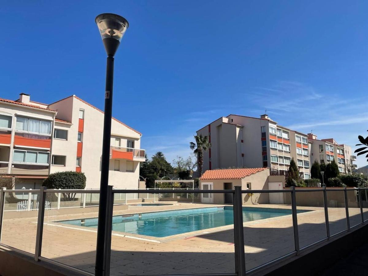 Studio Cabine Cosy Avec Piscine Et Parking, A 100M De La Plage - Argeles-Sur-Mer - Fr-1-225-91 Daire Dış mekan fotoğraf